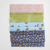 Prefolded Printed Fabric for masks 100% Cotton , with non woven lining, 6 pieces (2*2 + 2*1) - ACCESSOIRES LEDUC BV